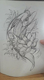 Follow me; pinterest.com/MrCafer YouTube @Mr. Cafer mrcafer.blogspot.com #dragonkoifishtattoodesigns