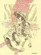熟悉的奇幻世界：Nuria Tamarit插画作品大赏 : 西班牙插画师Nuria Tamarit，她的插画作品极具特色，鲜明的线条，柔和温暖的色调，还有丰富饱满的画面