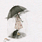 韩国插画师초록담쟁이作品欣赏