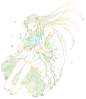 森系 森女 插画 治愈系 小清新 唯美 水彩 美图
