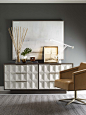 Modern Chest and custom armchair at Avenue Design Canada