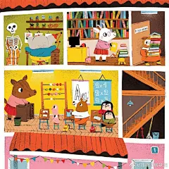 国外插画师 Maria Neradova 小动物乐园插画设计作品插画师树袋熊的插画精选#插画师树袋熊# ​​​​