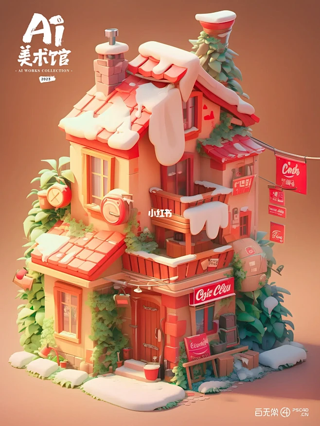 AI美术馆 | 可口可乐mini快乐屋