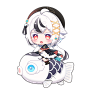 白白_骑着鱼gif