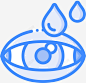 眼药水眼科3蓝色图标 平面电商 创意素材