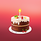 生日蛋糕ICON图标设计UI