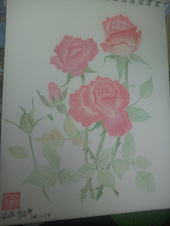 那时花遇采集到彩铅小学生——花朵篇