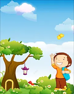 卡通儿童画海报矢量背景 设计图片 免费下载 页面网页 平面电商 创意素材