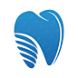 Dental implant logo vector designs concept dental clinic care logo template