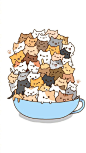 “冬天叠猫猫，早呀！” ​​​​