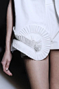Pleated spiral hem detail - creative sewing ideas; fabric manipulation; fashion design details // Yves Saint Laurent 衣摆设计 下摆设计 服饰细节 礼服成衣细节