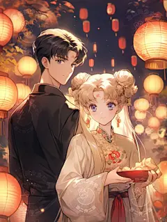 壁纸 190｜元宵节月野兔和地场卫甜美过节