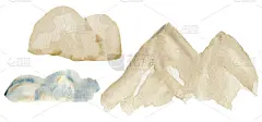 高山高山水彩画、插画、冬季野外自然景观、生态山脉剪影孤立栅格手绘