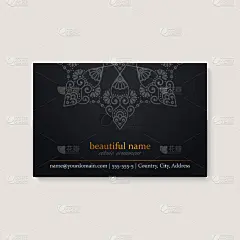 华丽的,名片,商务,请柬,婚礼,模板,动机,复古,花