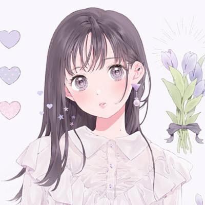 2018唯美紫色系的动漫女生头像大_卡通...