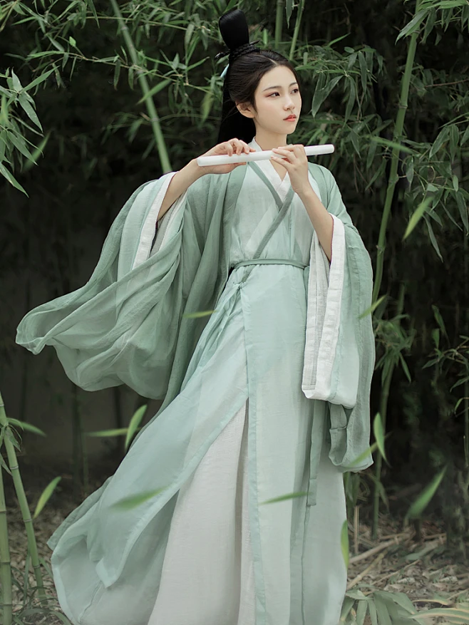 魏晋风汉服男女全套改良中国风超仙气飘逸古风广袖流仙裙春秋套装-淘宝网-花瓣网