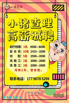 小猪查理  - 源文件下载【酷图网】招聘,招聘海报,小猪查理招聘,高薪招聘,卡通猪,猪头,猪宝宝,