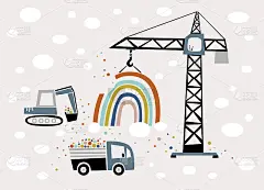 彩虹建筑工地