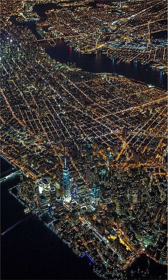 纽约电路板唯美夜景高清手机壁纸 650x...