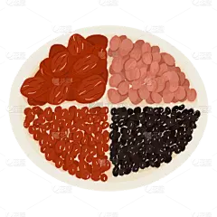 腊八节手绘美食插画系列-粗粮