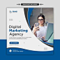 Digital marketing agency social media, i... | Premium Psd #Freepik #psd #banner