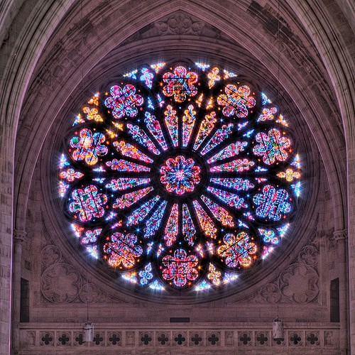 玫瑰窗（the rose window）...