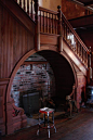 Nook under stairs.