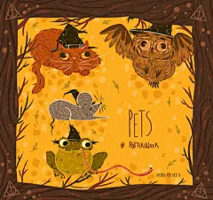 《哈利波特》同人插画 | Laura Proietti PS:第9张《指环王》 ​​​​