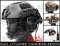 美式RAC拾音降噪战术耳机FAST战术头盔外悬挂对讲机通讯耳机黑色-淘宝网