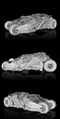 C4D 蝙蝠车 汽车 模型图 