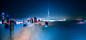 General 2586x1200 city building cityscape mist Dubai Burj Khalifa skyscraper clouds night