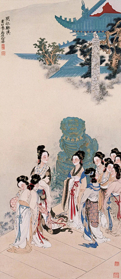 占城采集到仕女图