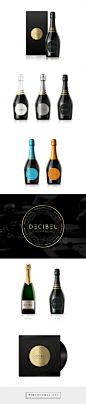 #Champagne DECIBEL | Ibiza #packaging redesigned by Grantipo​ - http://www.packagingoftheworld.com/2015/06/champagne-decibel-ibiza.html