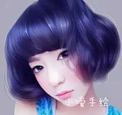 转手绘梦幻唯美风照片Q版真人漫画插画人物设计画像头像古装PSsai-淘宝网