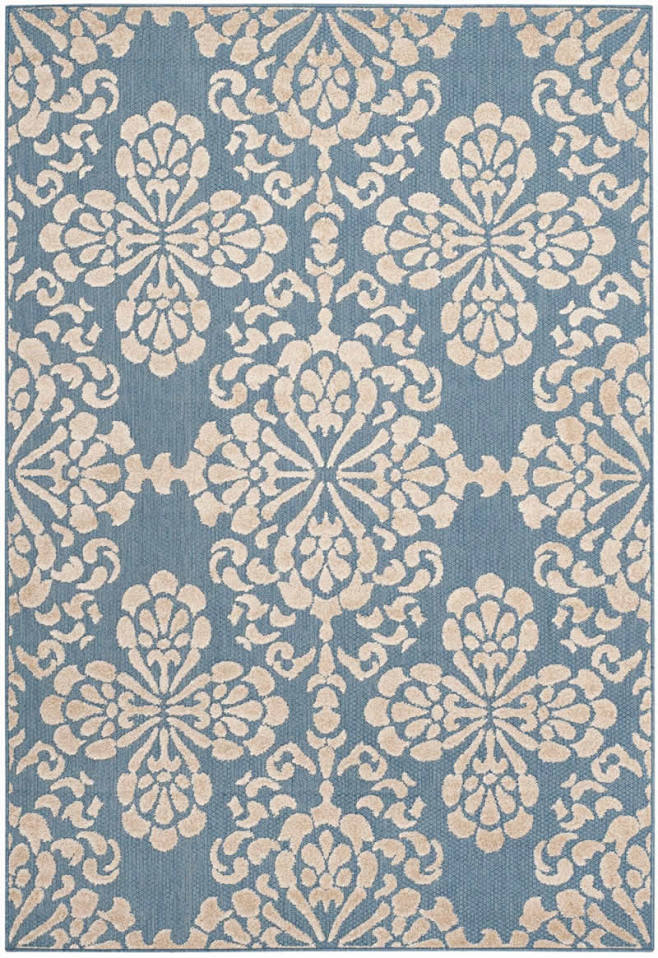 客厅中式灰蓝色花纹地毯贴图
