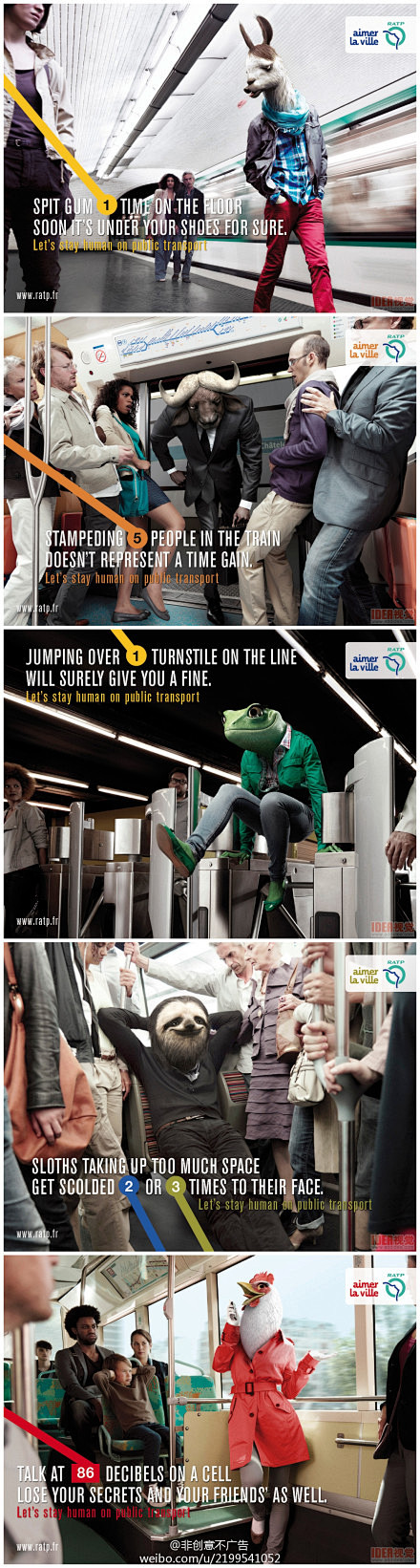 非创意不广告：巴黎的地铁广告明确的告诉我...