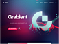 Grabient 2.0 web 2.0 barnding logo gradient landing site web website