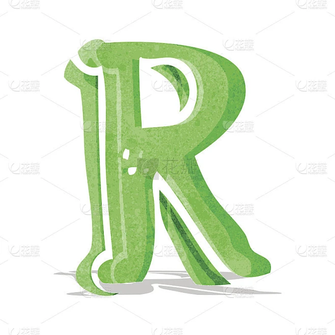 卡通字母R素材-花瓣网