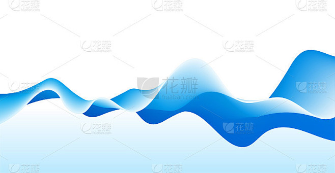 矢量抽象彩色流动的波浪线背景。用于表示的...