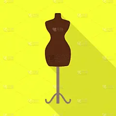 人造模特,裁缝,图标,分离着色,外衣,比例,图像,设计,布置,收集