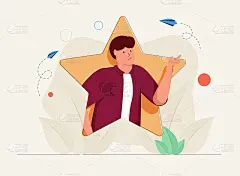 顶尖人才或最具专业技能的员工，具有明星小人物理念。独特和成功的业务人员。