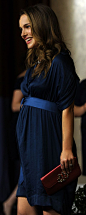 Love this dress showing off Natalie Portman's little bump!