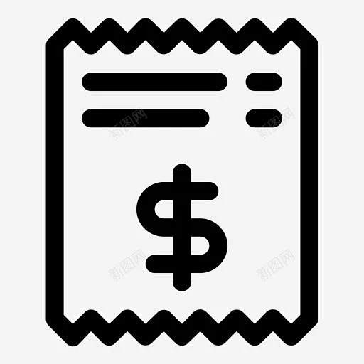 收据付款发票图标 财务 icon 标识 标志 UI图标 设计图片 免费下载 页面网页 平面电商 创意素材-花瓣网