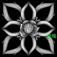 C524精雕图灰度浮雕图雕刻欧式图库