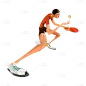 高质量人物插画-运动员