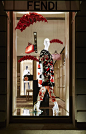 The new parachute window theme lands in the Fendi boutique in Paris