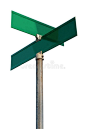 Empty Street Signs stock photo. Image of guide, street - 4149792