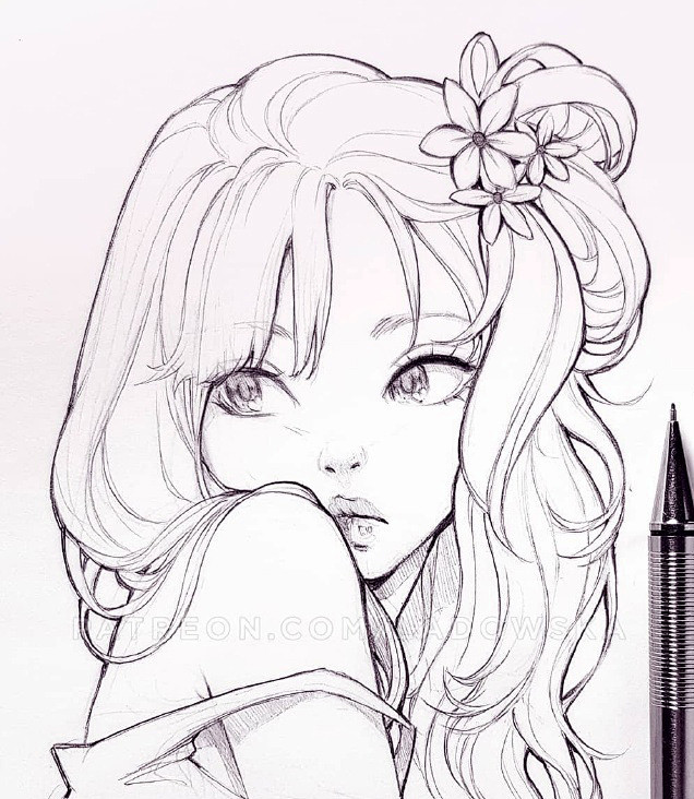 Asia Ladowska 自动铅笔绘画