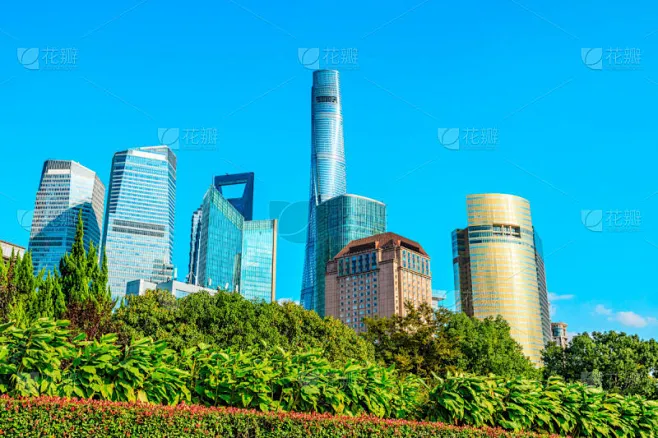 地形,绿色,建筑,上海,植物群,天空,草坪,夏天,浦东,光素材-花瓣网