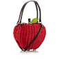 Red woven apple grab bag